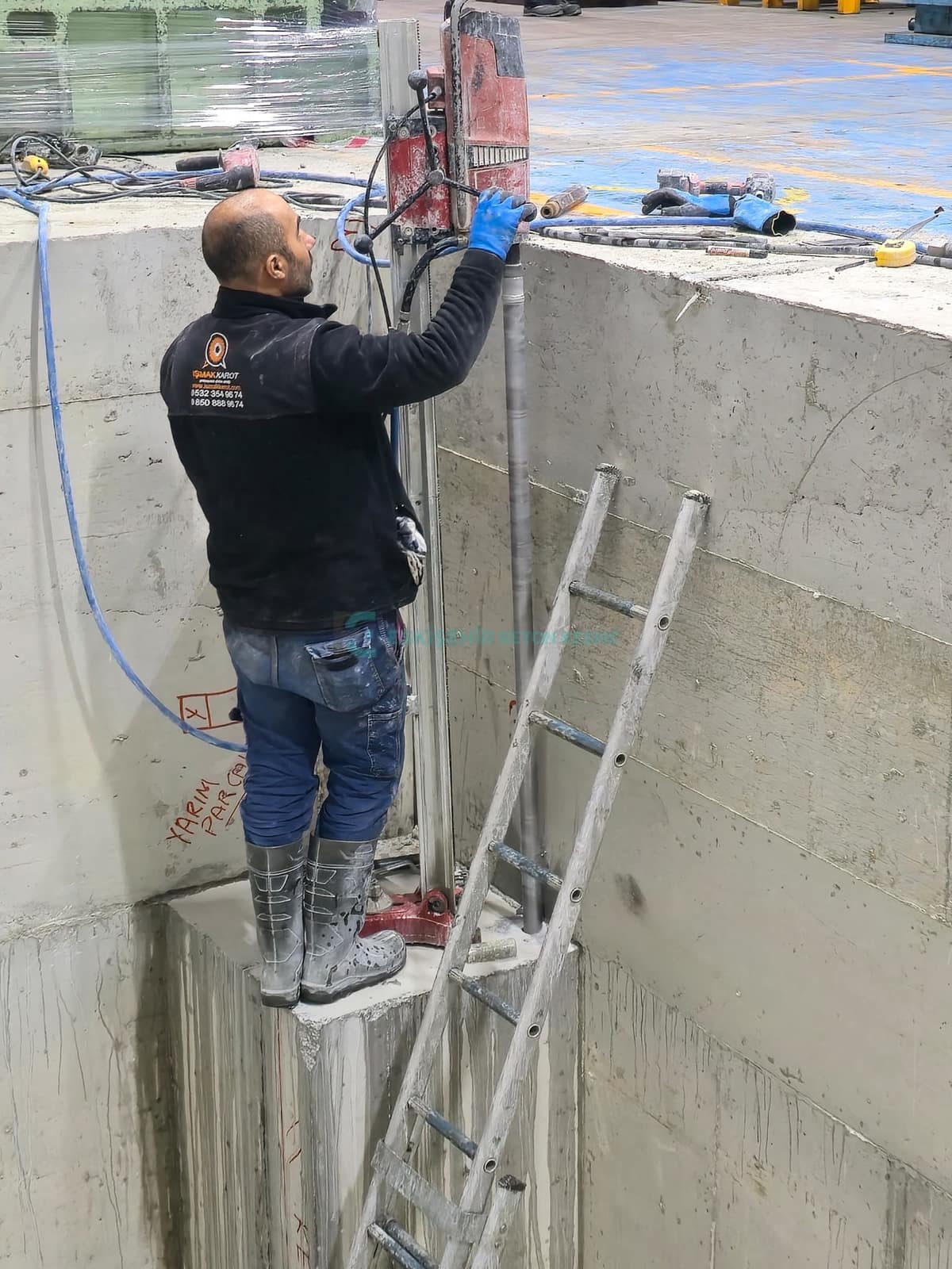 Mihalıççık Beton Kesme ve Karot Delme — ekipman ve çalışma düzeni